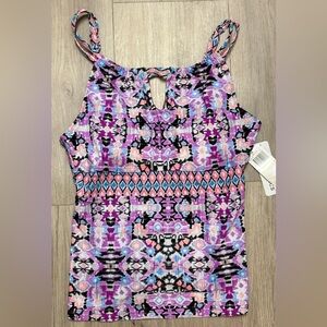 Vibrant Patterned Sleeveless Top